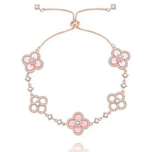 Bracelet Trèfle Sakura Élégante