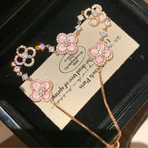 Bracelet Trèfle Sakura Élégante
