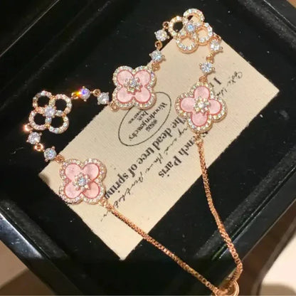 Bracelet Trèfle Sakura Élégante