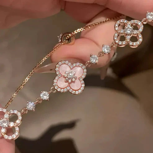 Bracelet Trèfle Sakura Élégante