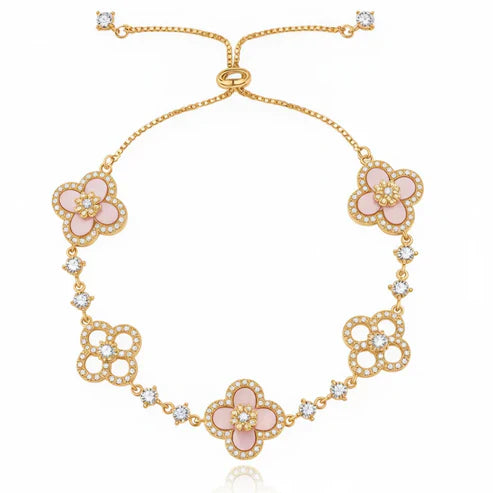 Bracelet Trèfle Sakura Élégante