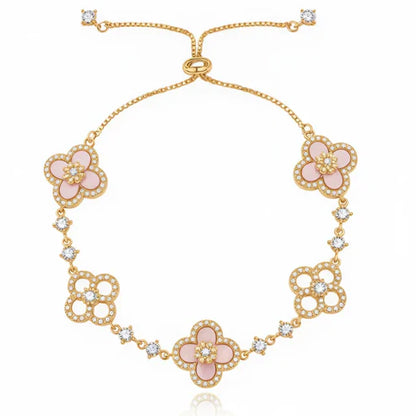 Bracelet Trèfle Sakura Élégante