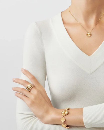 Collier Trèfle Porte Chance Élégance